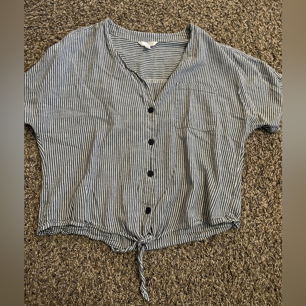 Pinstriped Blouse